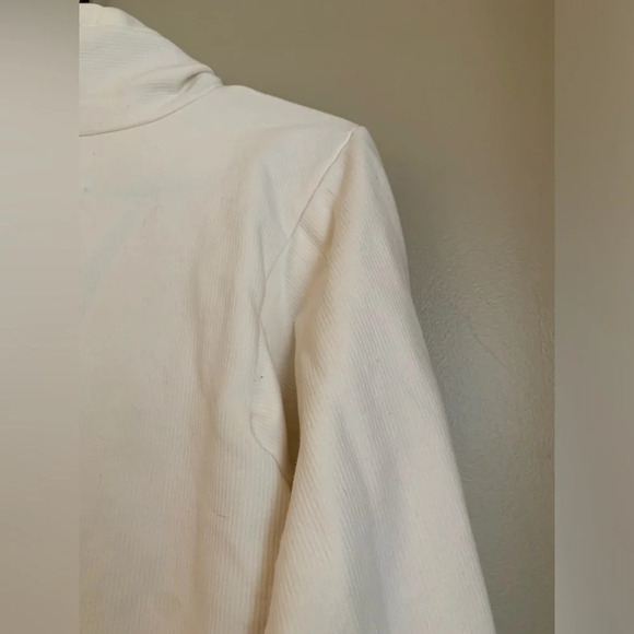 Madewell cropped cowl mock neck sweatshirt lounge wear athletic clean girl - Picture 5 of 6